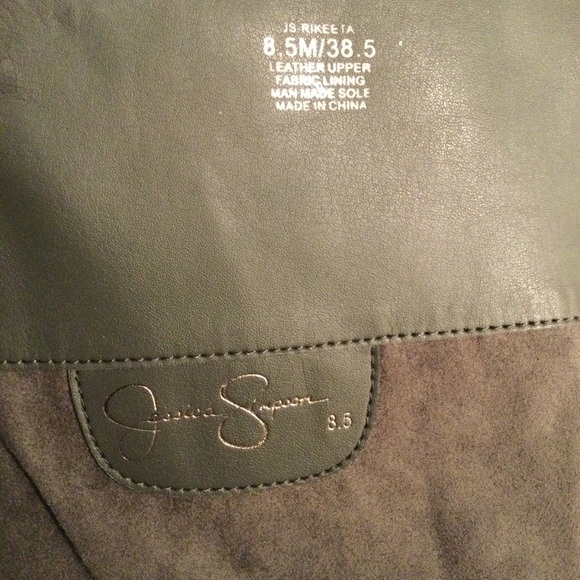 Jessica Simpson gray suede wedge boots 8.5 - Picture 6 of 8